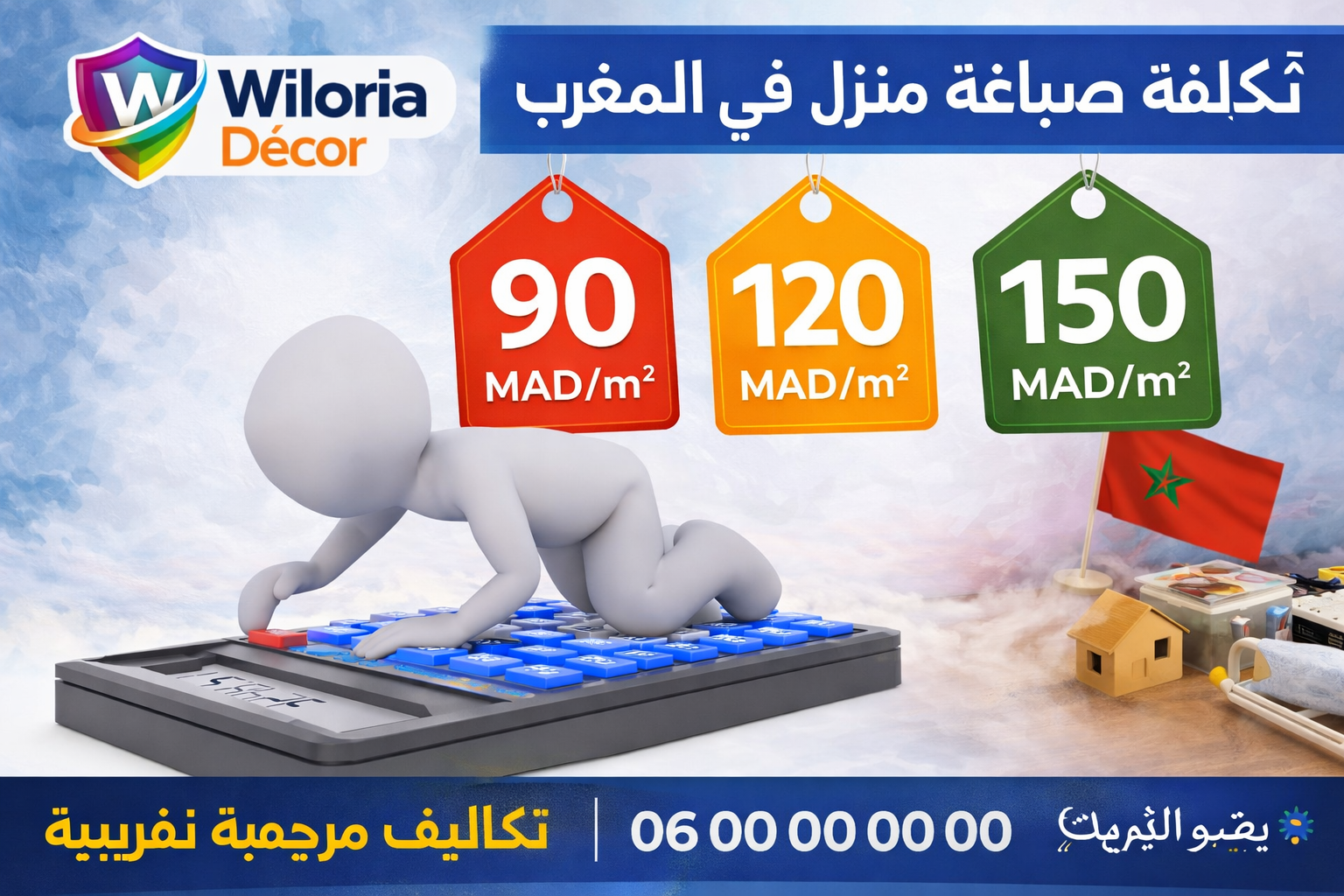 Read more about the article كم تكلفة صباغة منزل في المغرب؟ الأسعار والعوامل المؤثرة 2026