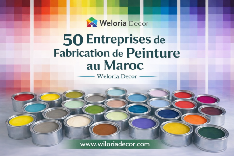 Read more about the article 50 Entreprises de Fabrication de Peinture au Maroc | Weloria Decor