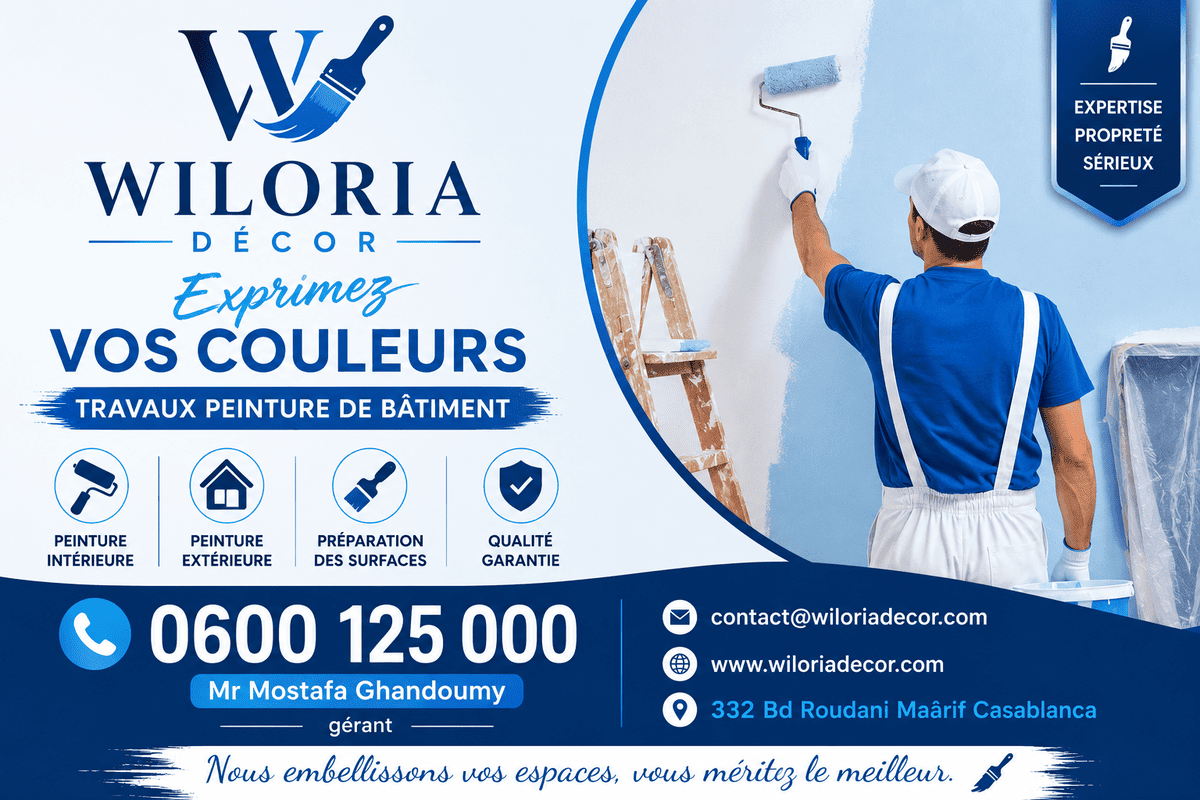 You are currently viewing De travaux de peinture à Casablanca,contactez nous